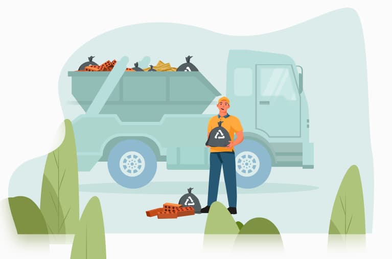 mysite-name team collecting waste